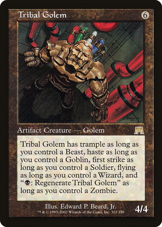 Tribal Golem [Onslaught] Foil