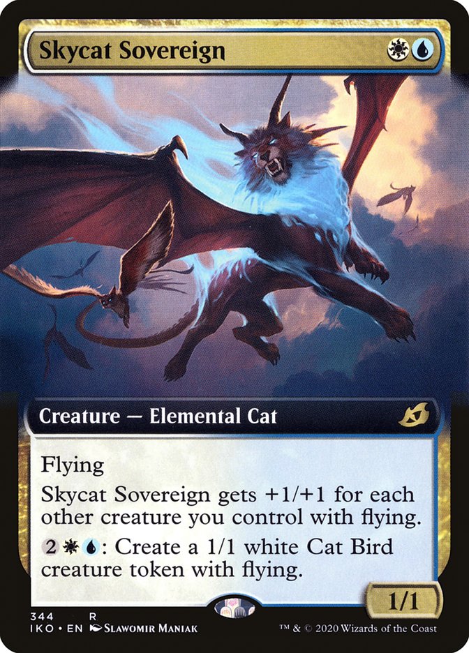 Skycat Sovereign (Extended Art) [Ikoria: Lair of Behemoths] | Silver Goblin