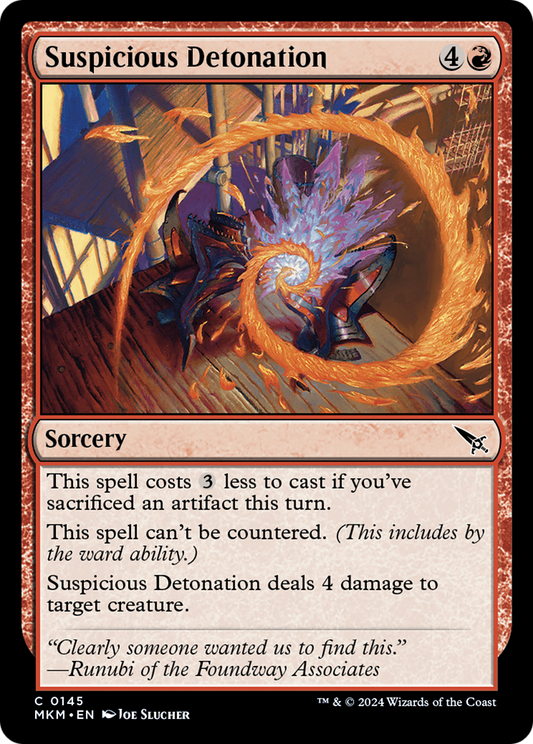 Suspicious Detonation (145)