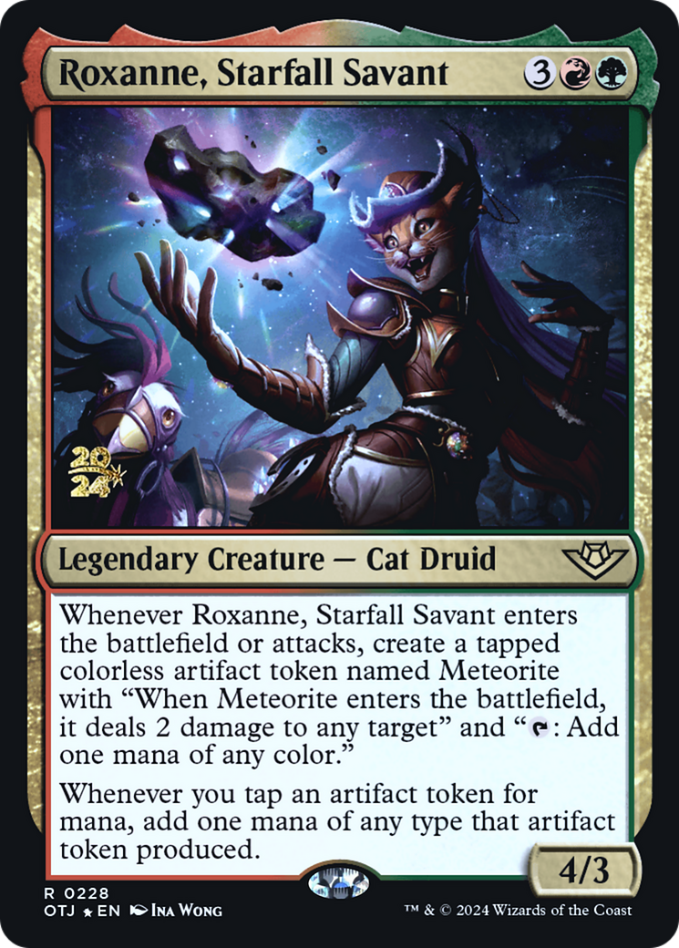 Roxanne, Starfall Savant [Outlaws of Thunder Junction Prerelease Promos]