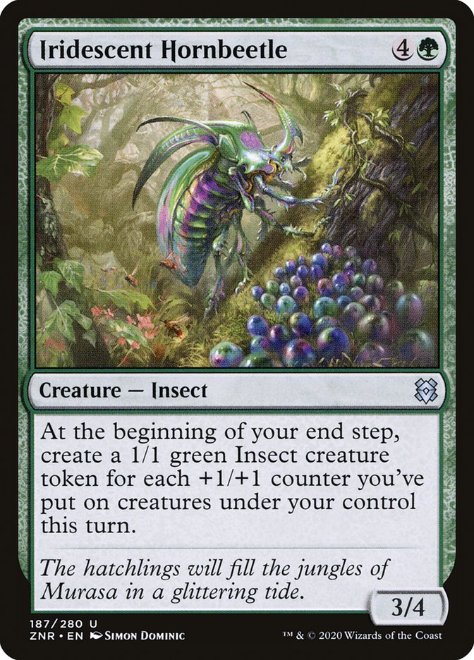 Iridescent Hornbeetle [Zendikar Rising] | Silver Goblin