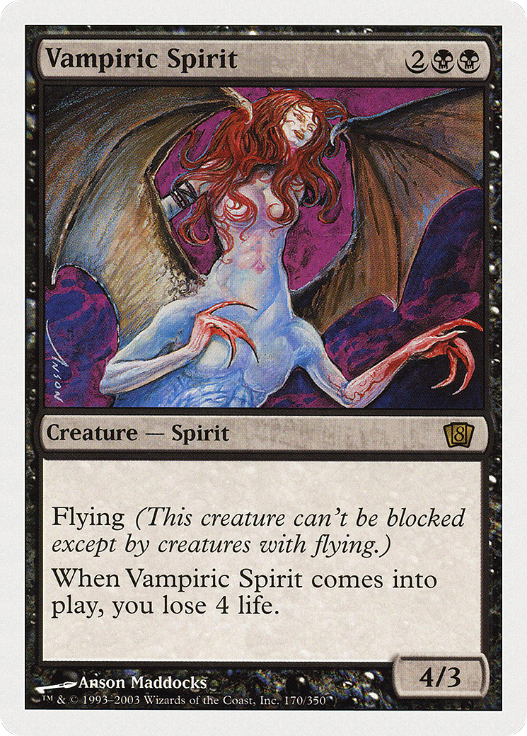 Vampiric Spirit (170) Foil - Eighth Edition