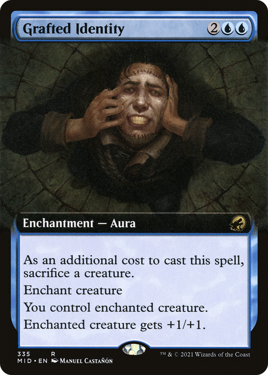 Grafted Identity (Extended Art) [Innistrad: Midnight Hunt] Foil