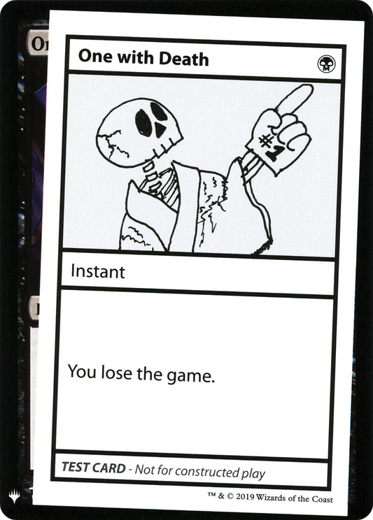 One with Death [Mystery Booster Playtest Cards]