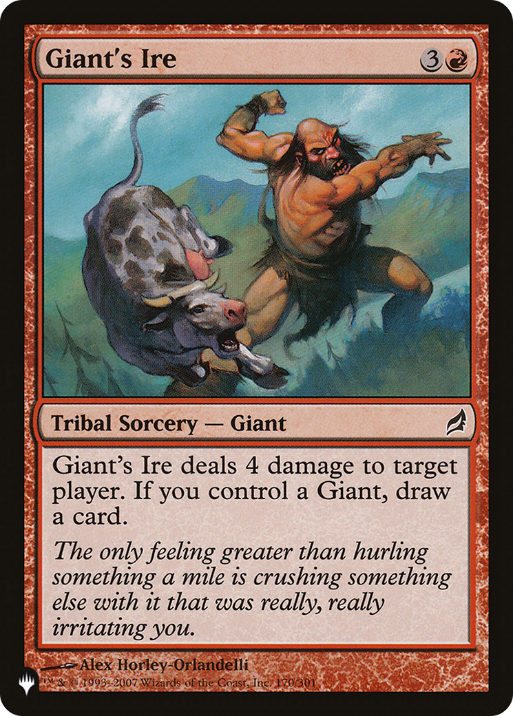 Giant's Ire [The List] Foil