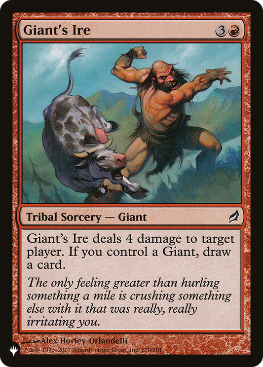 Giant's Ire [The List] Foil