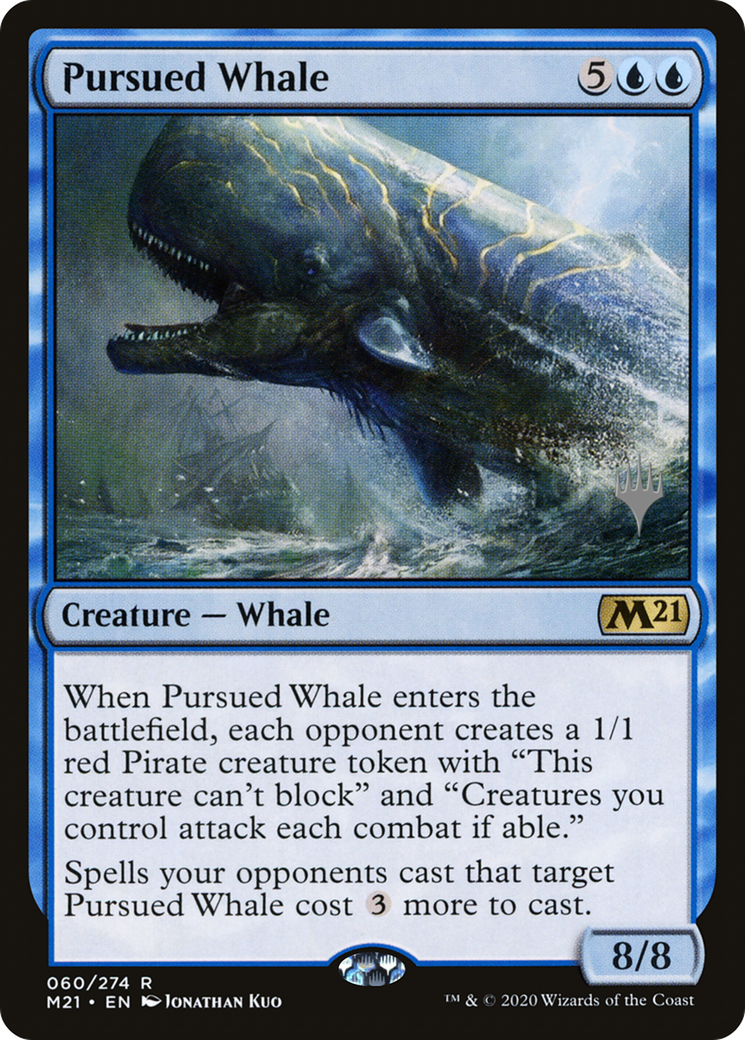 Pursued Whale (060) Foil - Core Set 2021 Promos