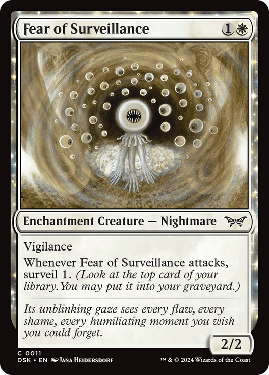 Fear of Surveillance [Duskmourn: House of Horror] Foil