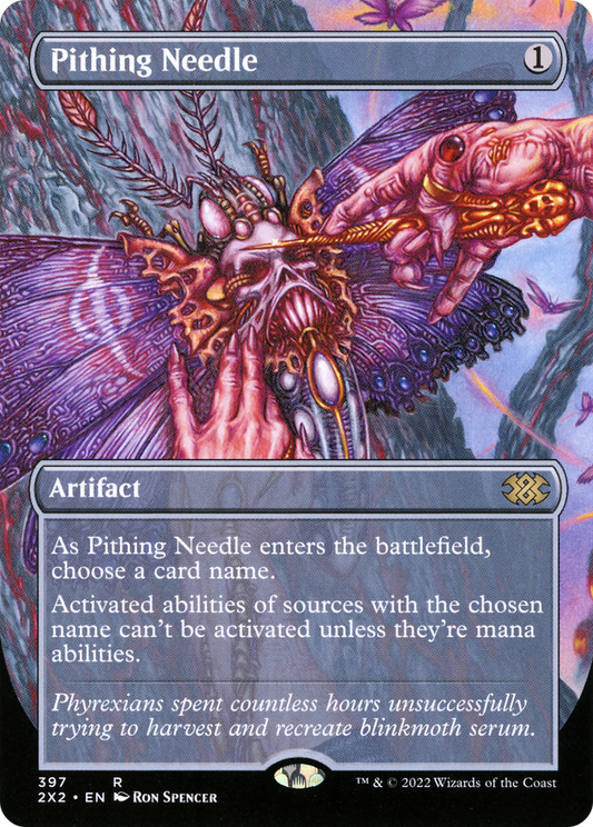 Pithing Needle (Borderless Alternate Art) [Double Masters 2022]