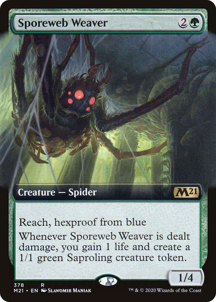 Sporeweb Weaver (Extended Art) (378) - Core Set 2021