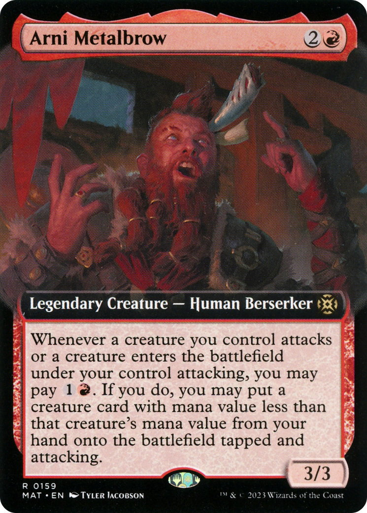 Arni Metalbrow (Extended Art) [March of the Machine: The Aftermath] Foil