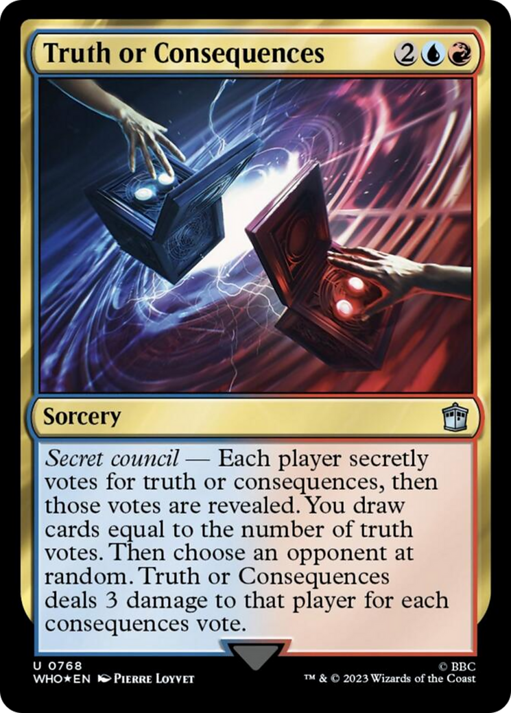 Truth or Consequences (Surge Foil) [Doctor Who] | Silver Goblin
