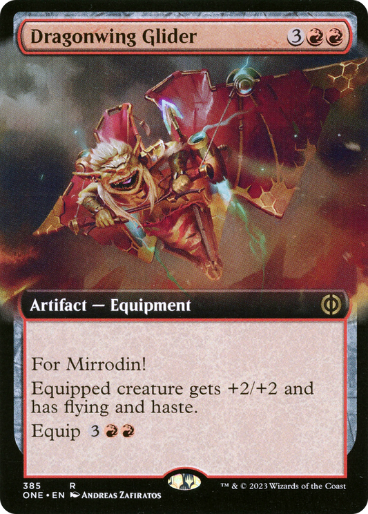 Dragonwing Glider (Extended Art) [Phyrexia: All Will Be One] Foil