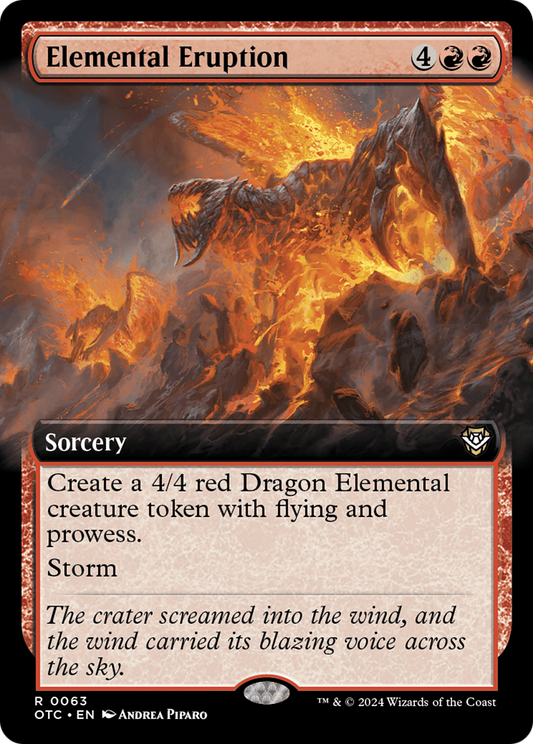Elemental Eruption (Extended Art) [Outlaws of Thunder Junction Commander] Foil