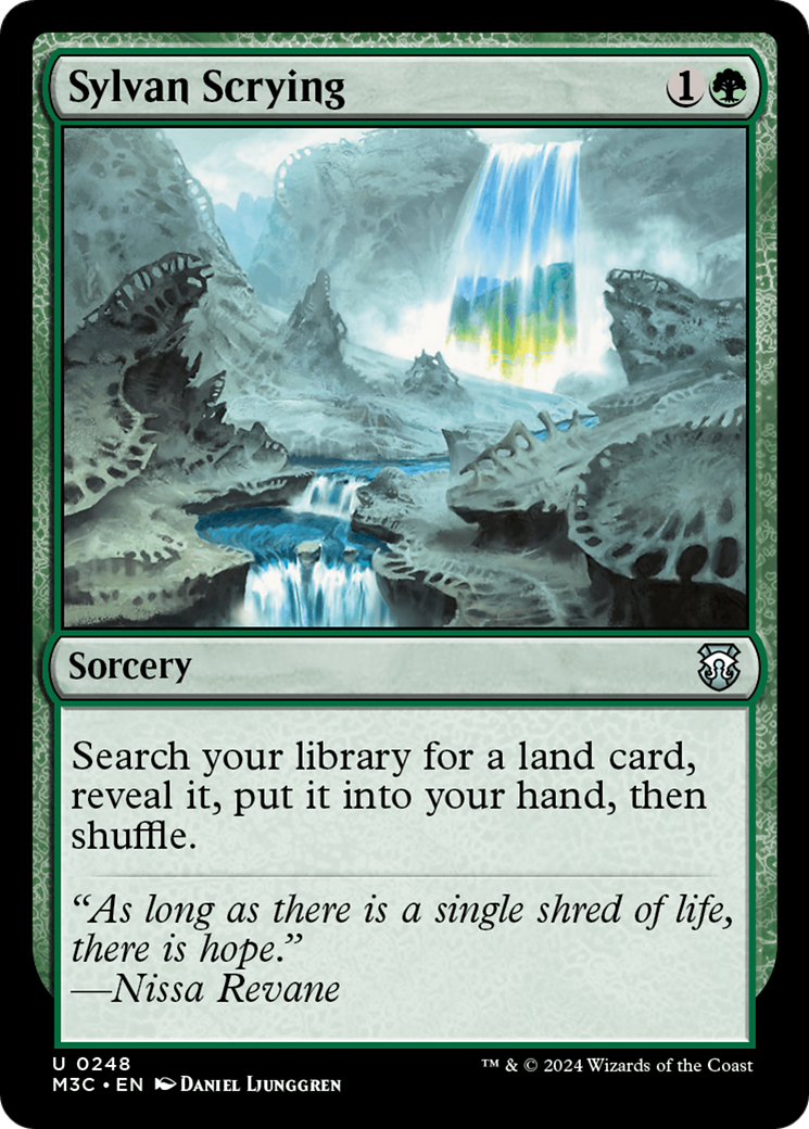 Sylvan Scrying (Ripple Foil) [Modern Horizons 3 Commander] | Silver Goblin