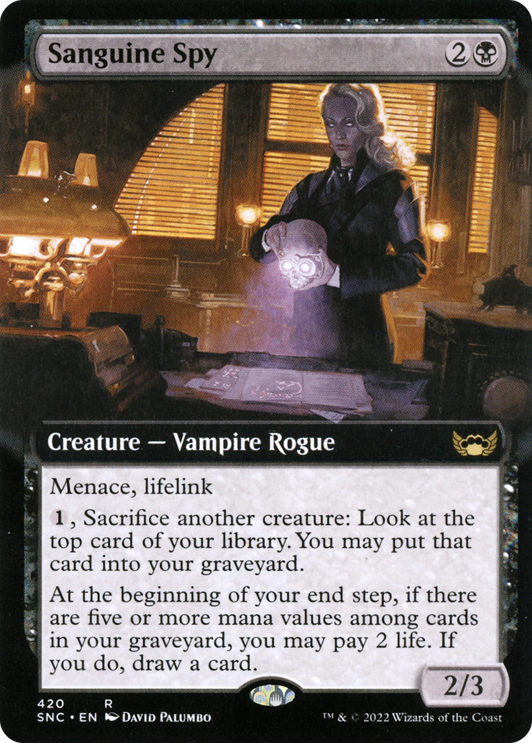 Sanguine Spy (Extended Art) (420) Foil - Streets of New Capenna