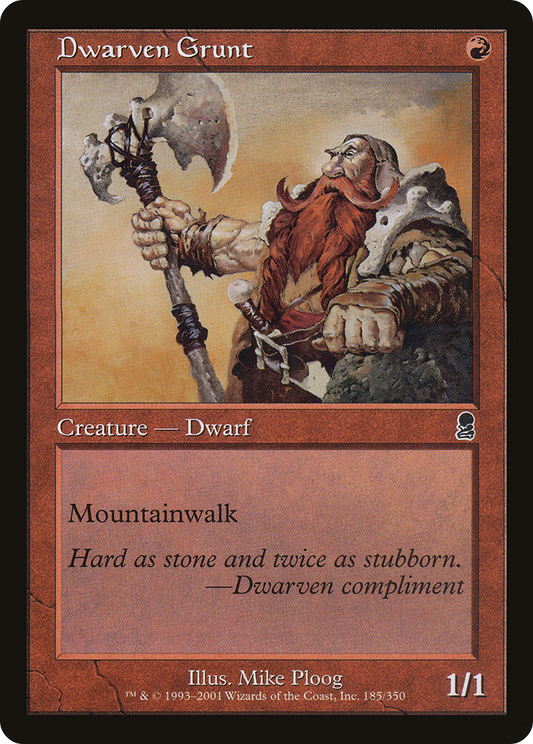 Dwarven Grunt [Odyssey] Foil