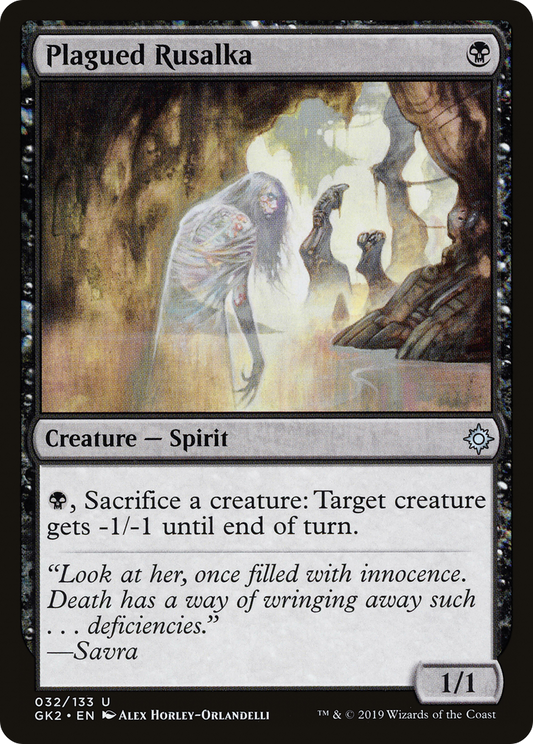 Plagued Rusalka [Ravnica Allegiance Guild Kit]