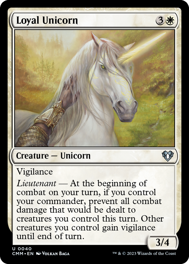 Loyal Unicorn [Commander Masters] | Silver Goblin