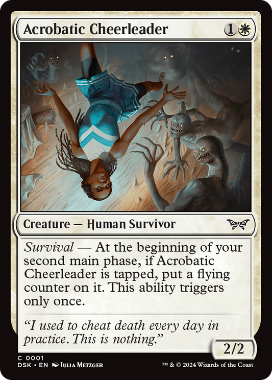 Acrobatic Cheerleader [Duskmourn: House of Horror] Foil
