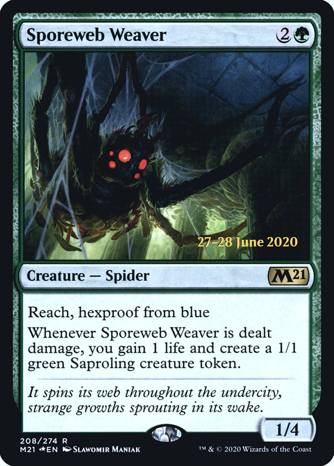 Sporeweb Weaver [Core Set 2021 Prerelease Promos] | Silver Goblin