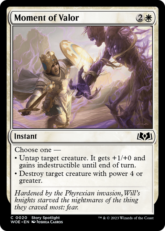 Moment of Valor [Wilds of Eldraine] Foil
