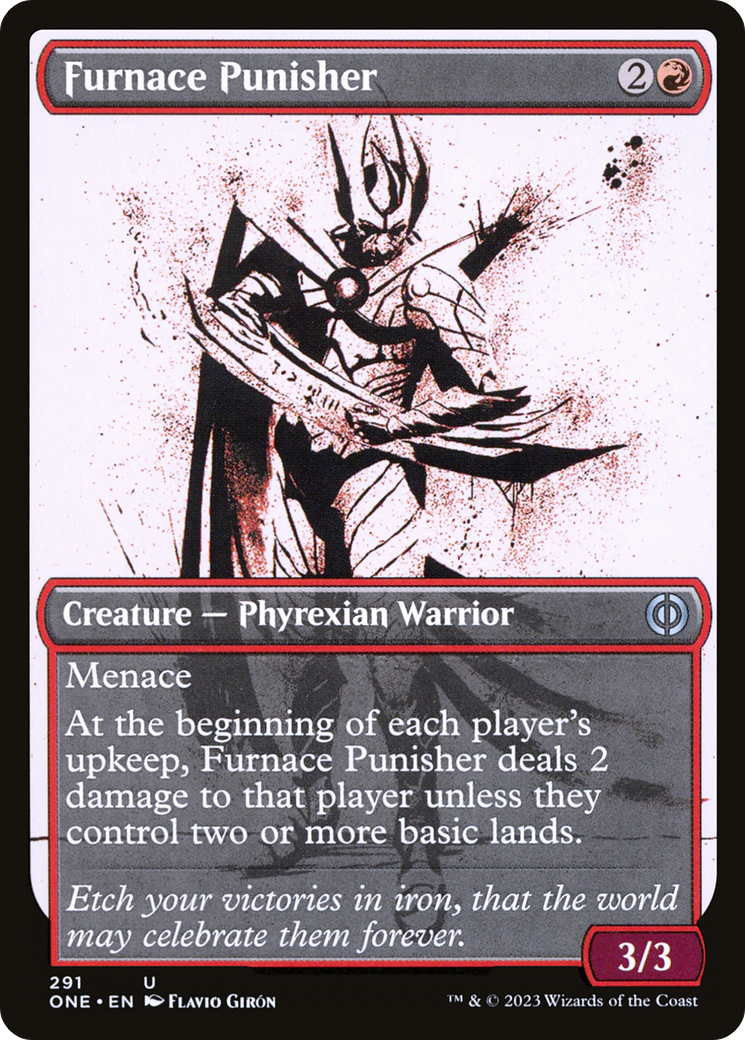 Furnace Punisher (Showcase Ichor) [Phyrexia: All Will Be One] Foil