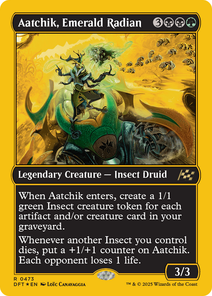 Aatchik, Emerald Radian (First-Place Foil) [Aetherdrift] | Silver Goblin