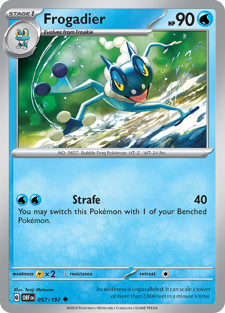 Frogadier (057/197) [Scarlet & Violet: Obsidian Flames] | Silver Goblin