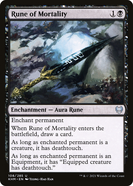 Rune of Mortality [Kaldheim] Foil