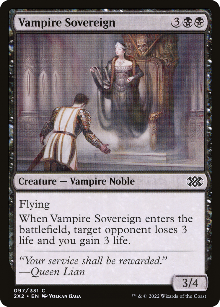 Vampire Sovereign [Double Masters 2022] | Silver Goblin