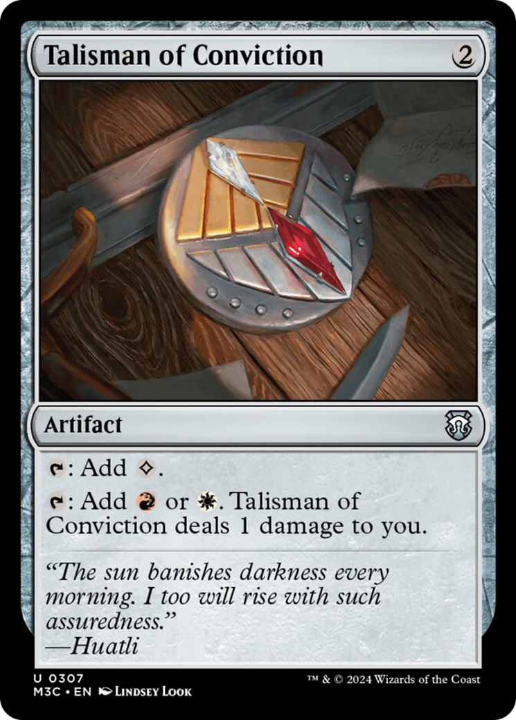 Talisman of Conviction (Ripple Foil) [Modern Horizons 3 Commander] | Silver Goblin