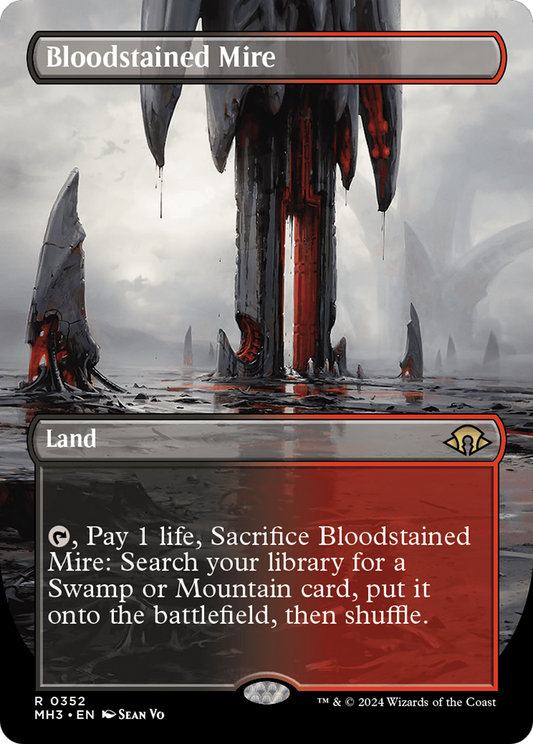 Bloodstained Mire (Borderless) [Modern Horizons 3] Foil