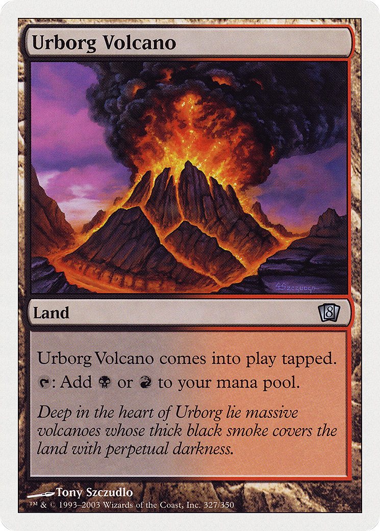 Urborg Volcano (327) - Eighth Edition