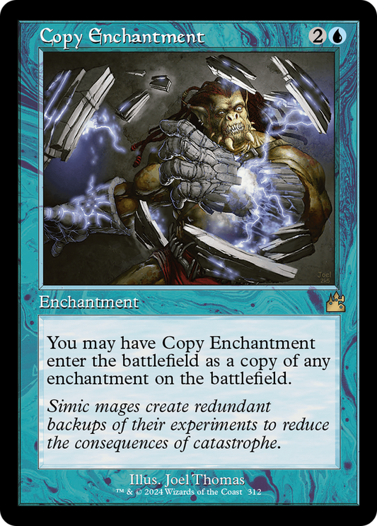 Copy Enchantment (Retro Frame) [Ravnica Remastered] Foil