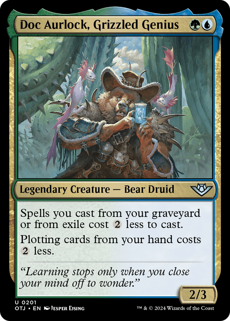 Doc Aurlock, Grizzled Genius [Outlaws of Thunder Junction] Foil