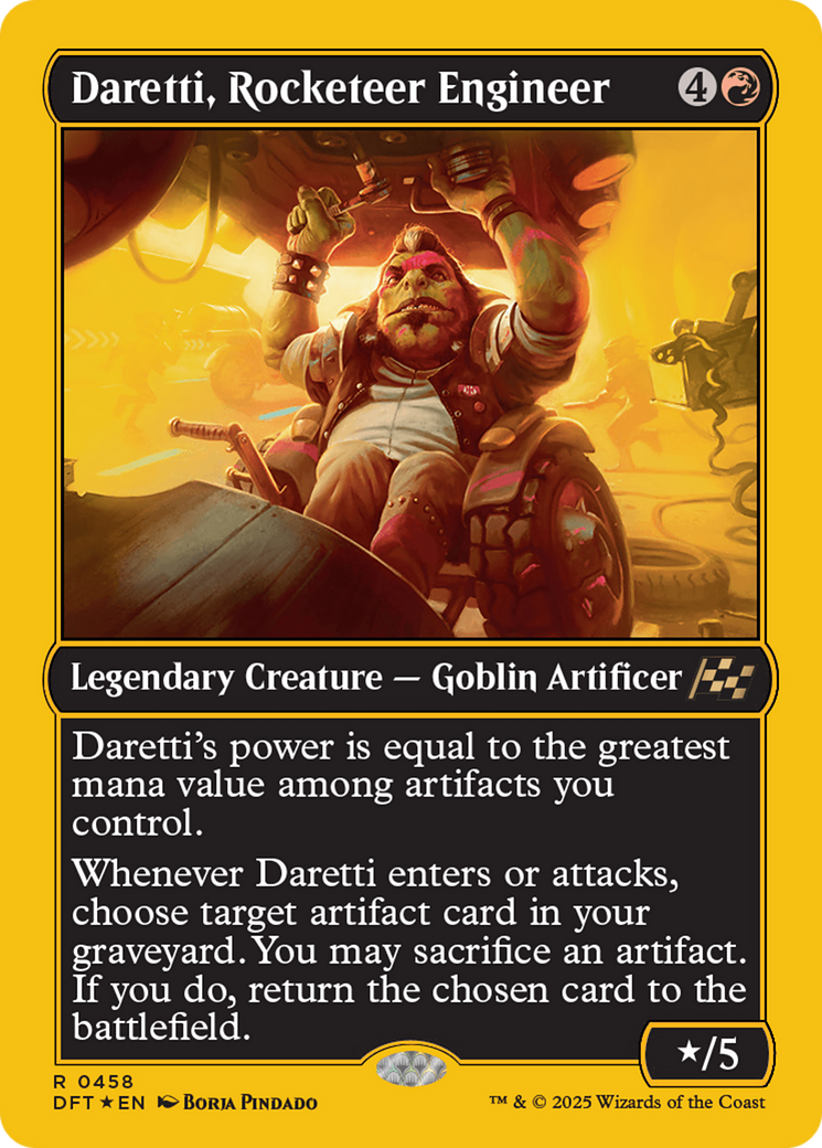 Daretti, Rocketeer Engineer (First-Place Foil) [Aetherdrift] | Silver Goblin