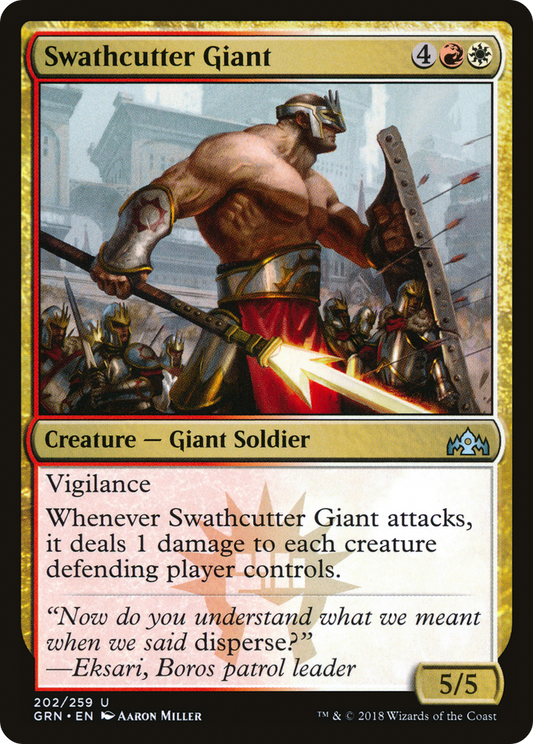 Swathcutter Giant [Guilds of Ravnica] Foil