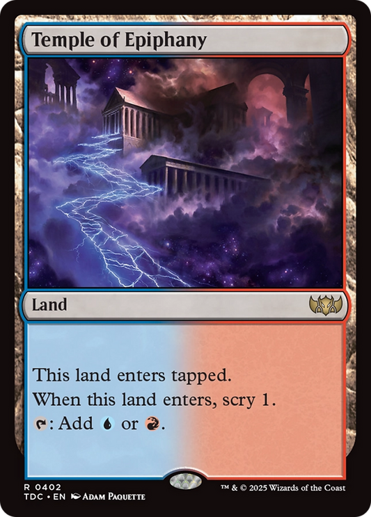 Temple of Epiphany (402) - Commander: Tarkir: Dragonstorm