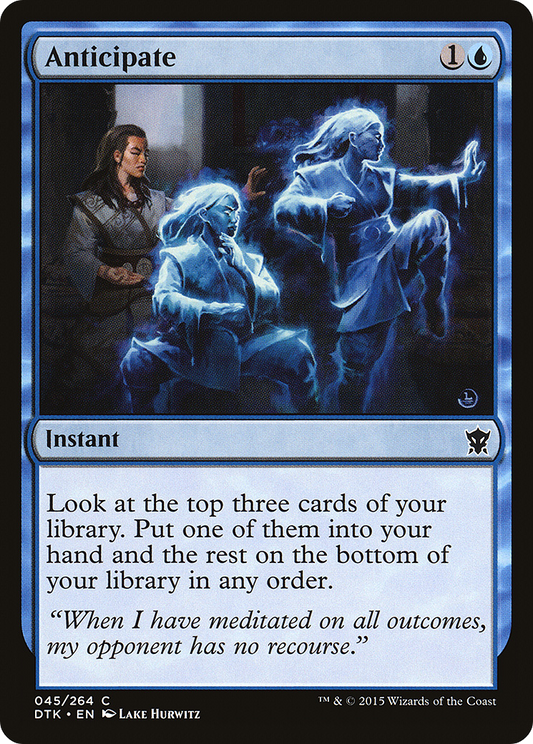 Anticipate [Dragons of Tarkir] Foil