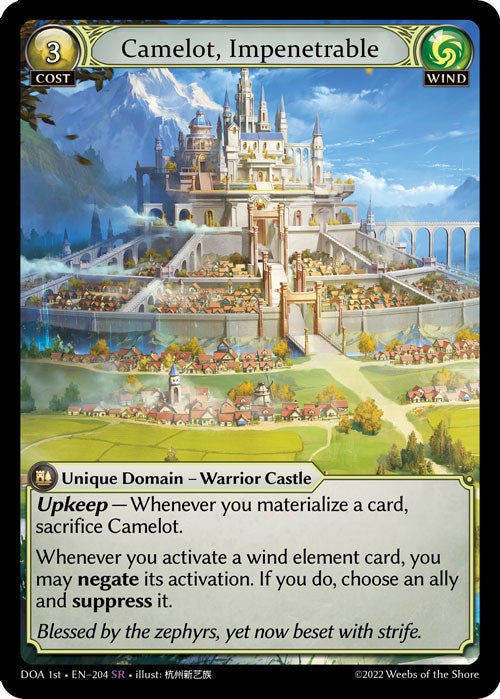 Camelot, Impenetrable (204) [Dawn of Ashes: 1st Edition] Foil