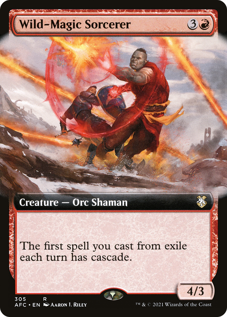 Wild-Magic Sorcerer (Extended Art) (305) - Forgotten Realms Commander