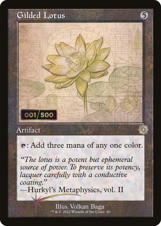 Gilded Lotus (Retro Schematic) (Serialized) [The Brothers' War Retro Artifacts]