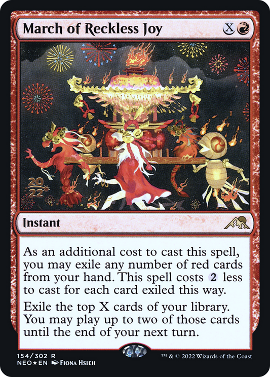 March of Reckless Joy [Kamigawa: Neon Dynasty Prerelease Promos]