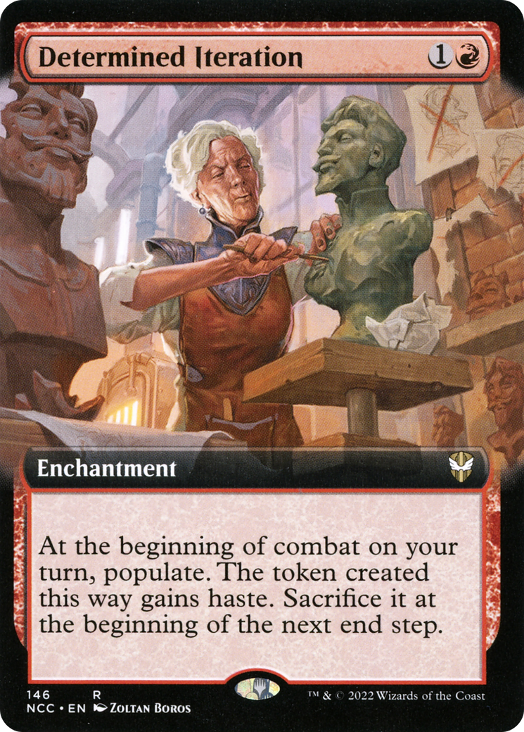 Determined Iteration (Extended Art) [Streets of New Capenna Commander] | Silver Goblin