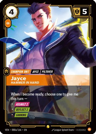 Jayce – Hammer in Hand (Alternate Art) (088a) Foil - Vendetta