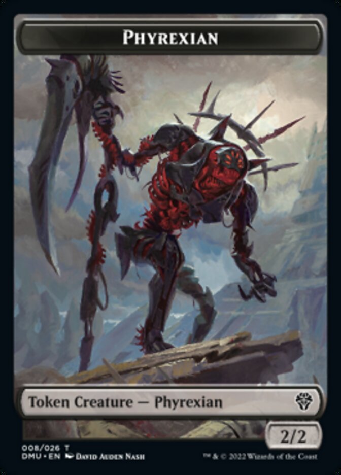 Phyrexian // Zombie Double-Sided Token [Dominaria United Tokens] | Silver Goblin