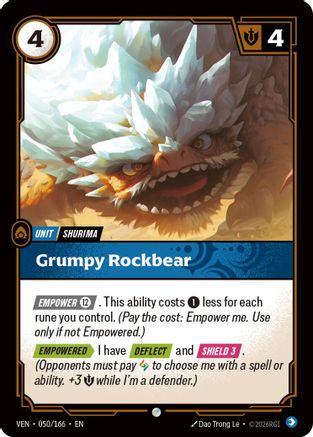 Grumpy Rockbear (050) Foil - Vendetta