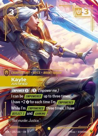 Kayle – Justified (Overnumbered) (185) Foil - Vendetta