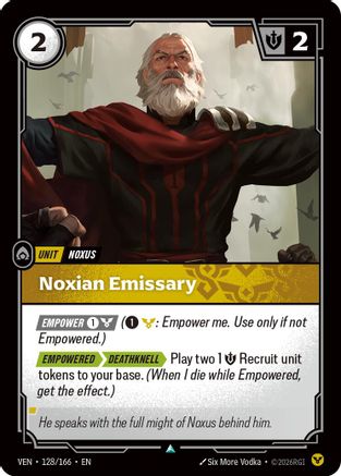 Noxian Emissary (128) Foil - Vendetta